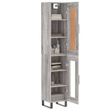 Buffet haut Sonoma gris 34,5x34x180 cm Bois d'ingénierie