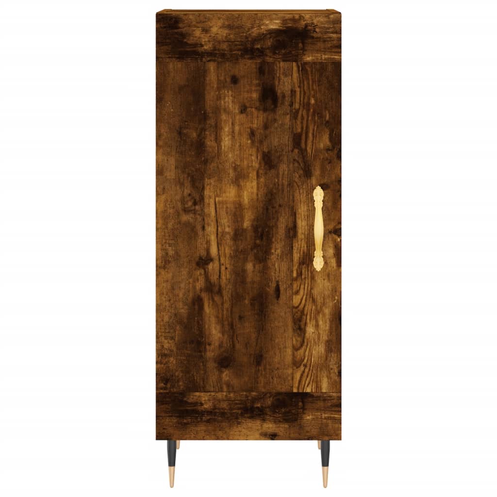 Hohes Sideboard Räuchereiche 34,5x34x180 cm Holzwerkstoff