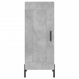 High sideboard Concrete gray 34.5x34x180 cm Engineered wood