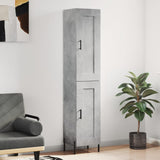 High sideboard Concrete gray 34.5x34x180 cm Engineered wood