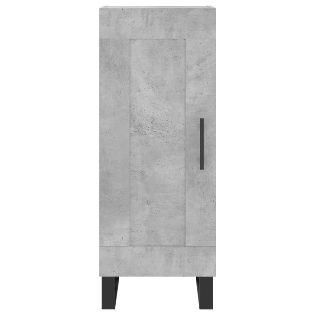 High sideboard Concrete gray 34.5x34x180 cm Engineered wood