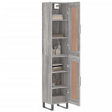 Buffet haut Sonoma gris 34,5x34x180 cm Bois d'ingénierie