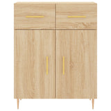 High sideboard Sonoma oak 69.5x34x180 cm Engineered wood