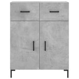 Hohes Sideboard Betongrau 69,5 x 34 x 180 cm Holzwerkstoff