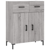 Buffet haut Sonoma gris 69,5x34x180 cm Bois d'ingénierie