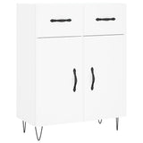 High sideboard White 69.5x34x180 cm Engineered wood