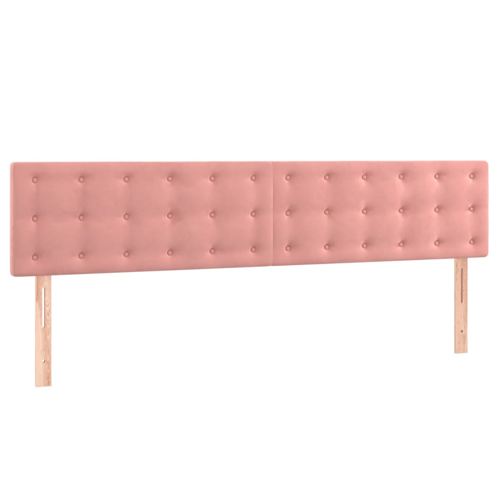 Sommier à lattes de lit avec matelas Rose 200x200 cm Velours