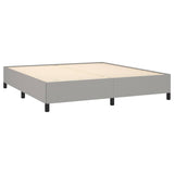 Sommier à lattes de lit avec matelas Gris clair 180x200cm Tissu