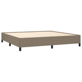 Sommier à lattes de lit avec matelas Taupe 200x200 cm Tissu