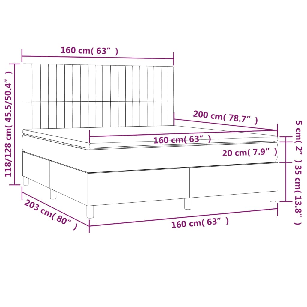 Light Grey 160x200cm Velvet Bed Slatted Base and Mattress