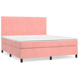 Slatted bed base with mattress Rose 180x200 cm Velvet