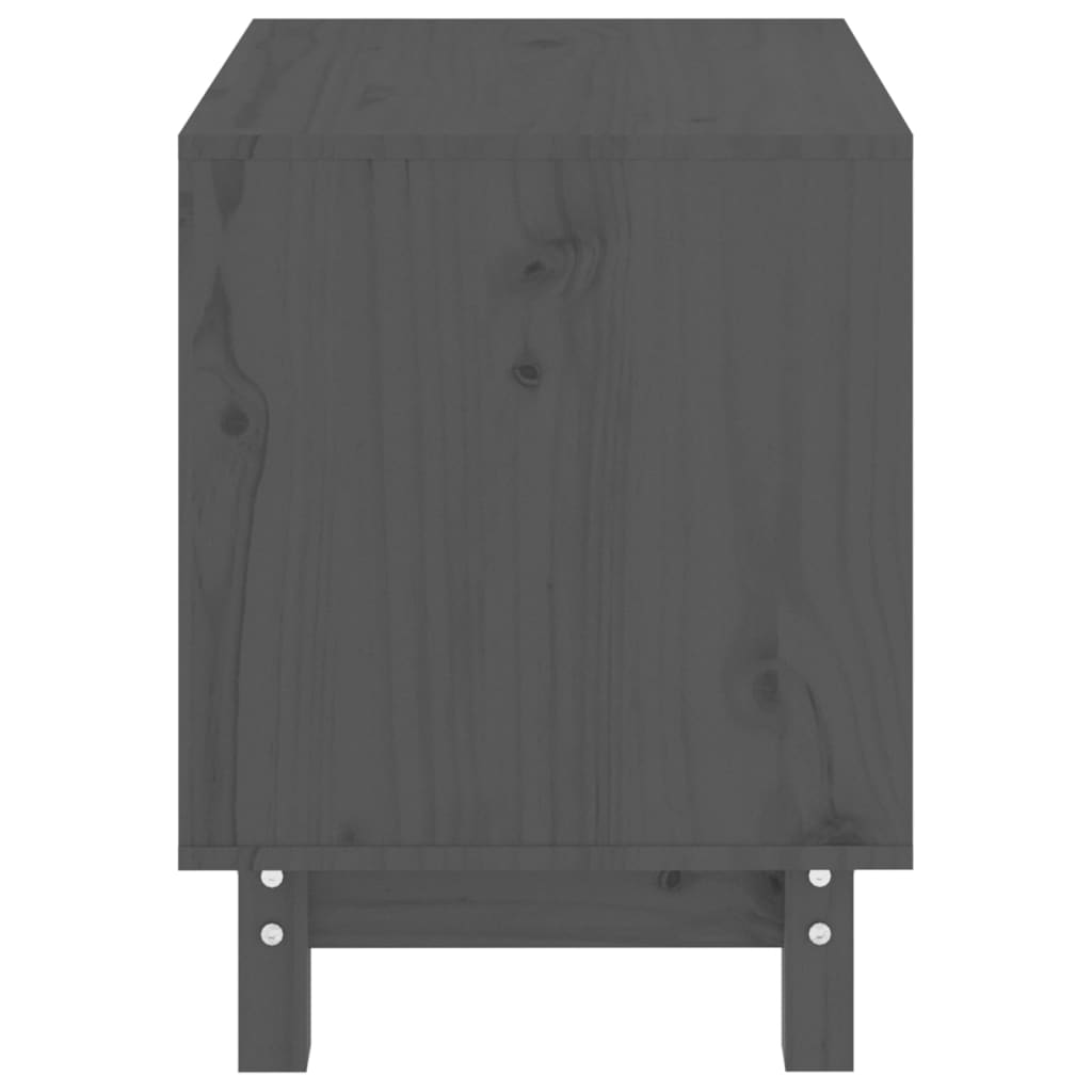 Niche pour chien Gris 50x40x52 cm Bois de pin massif