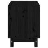 Niche pour chien Noir 50x40x52 cm Bois de pin massif