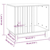 Niche pour chien 70x50x62 cm Bois de pin massif