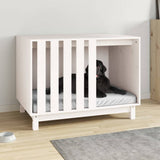 Niche pour chien Blanc 90x60x67 cm Bois de pin massif