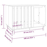 Dog house 100x70x72 cm Solid pine wood