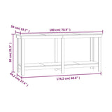 Banc de travail 180x50x80 cm Bois de pin massif