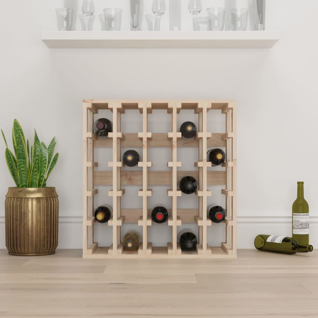 Wine rack 58.5x33x60.5 cm Solid pine wood