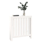 Cache-radiateur Blanc 79,5x19x84 cm Bois massif de pin