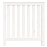 Cache-radiateur Blanc 79,5x19x84 cm Bois massif de pin