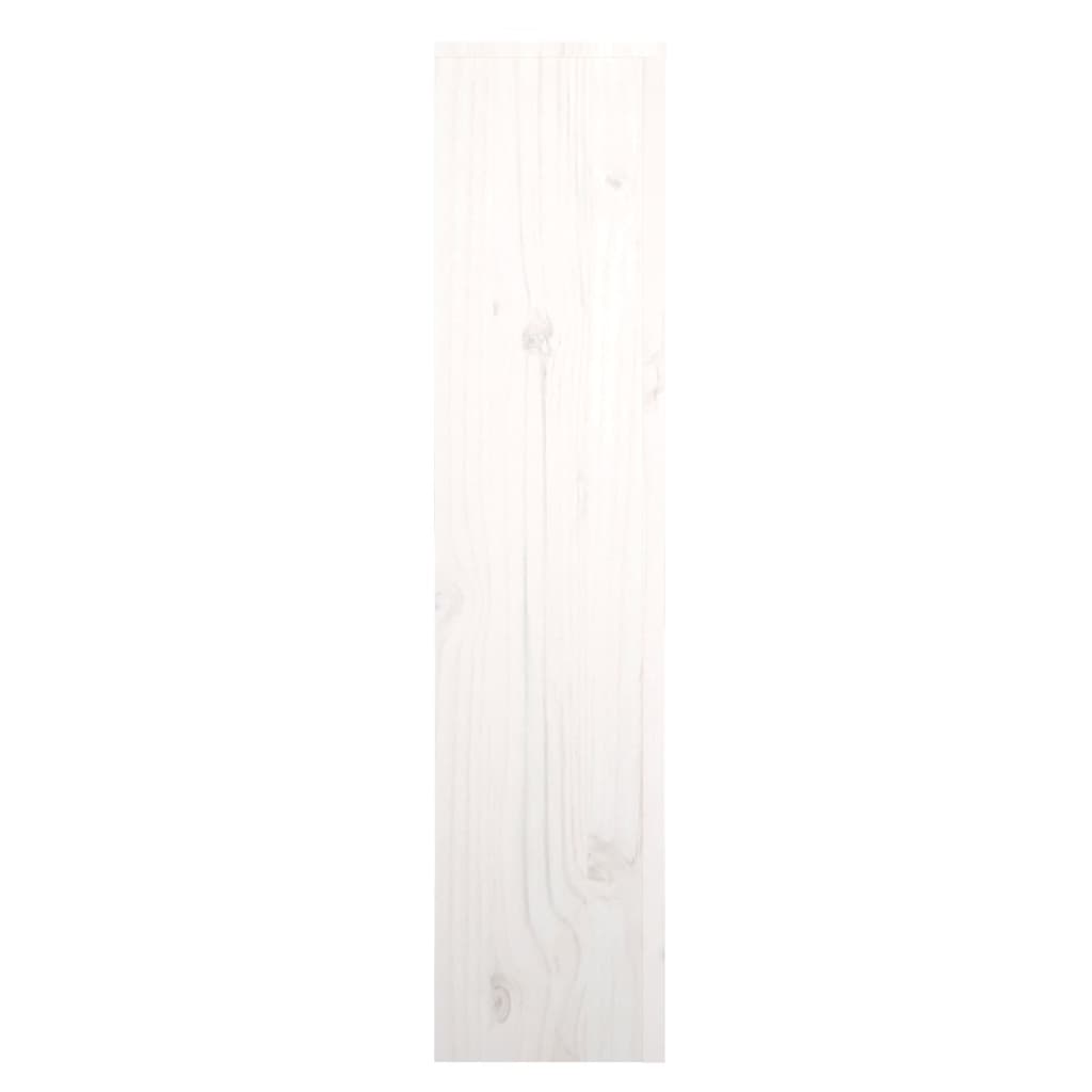 Cache-radiateur Blanc 79,5x19x84 cm Bois massif de pin