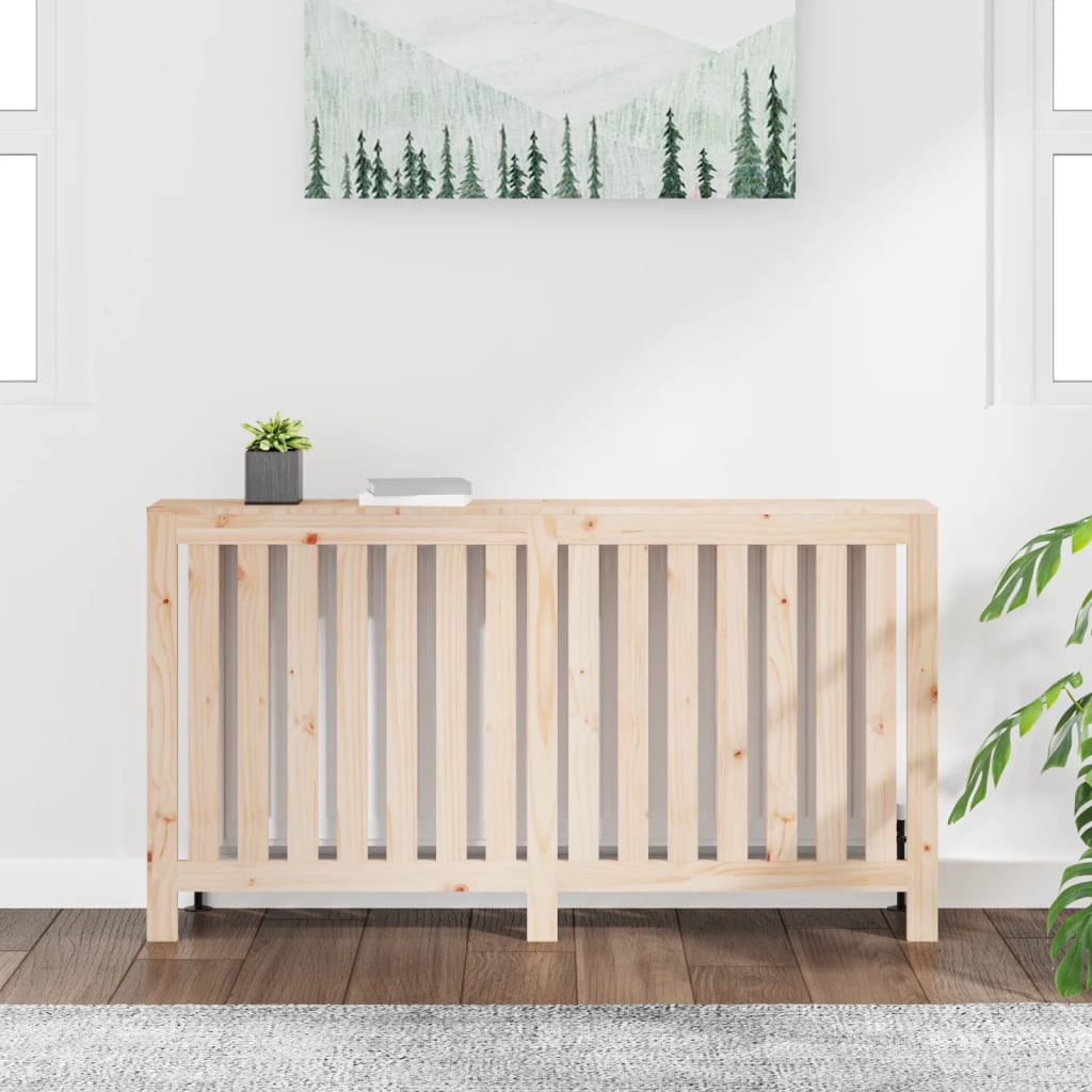 Radiator cover 153x19x84 cm Solid pine wood