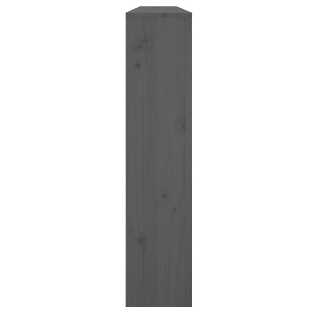 Cache-radiateur Gris 169x19x84 cm Bois massif de pin