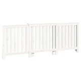 Cache-radiateur Blanc 210x21x85 cm Bois massif de pin