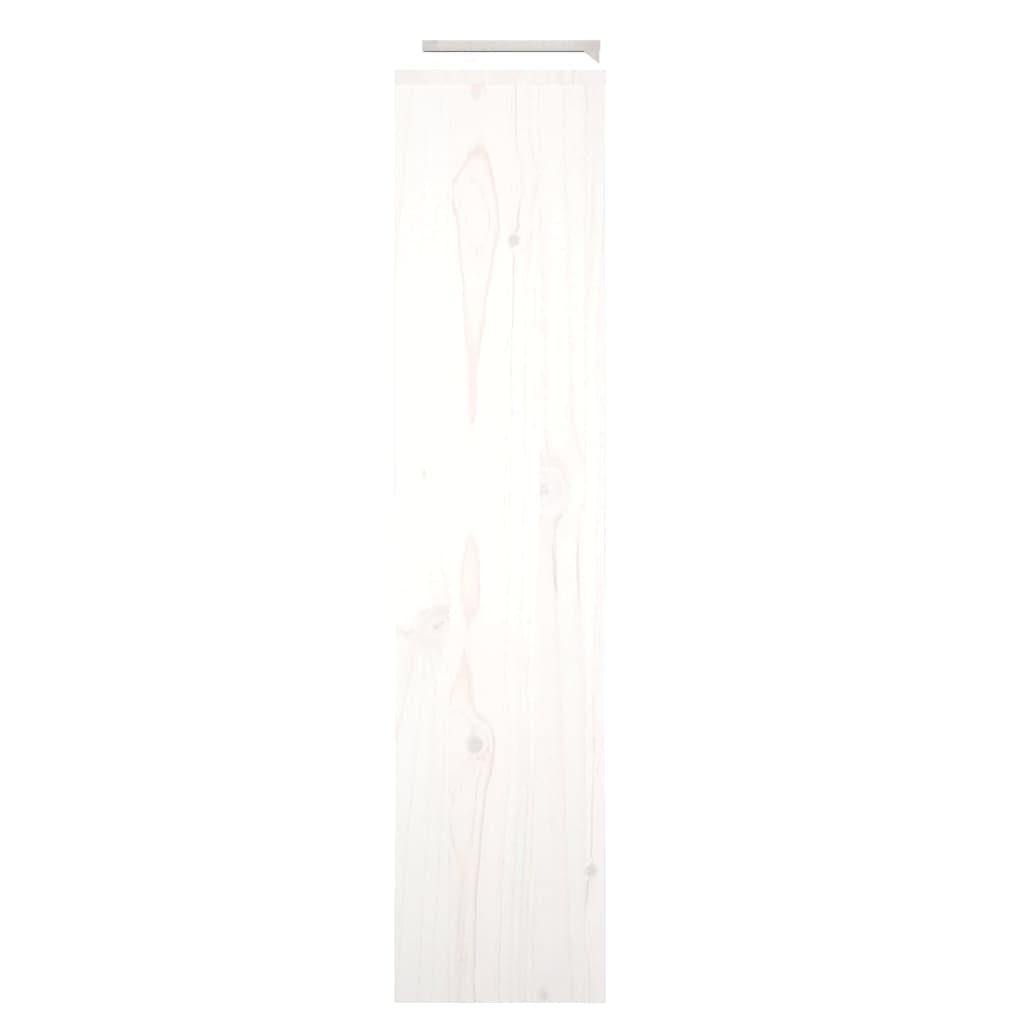 Cache-radiateur Blanc 210x21x85 cm Bois massif de pin