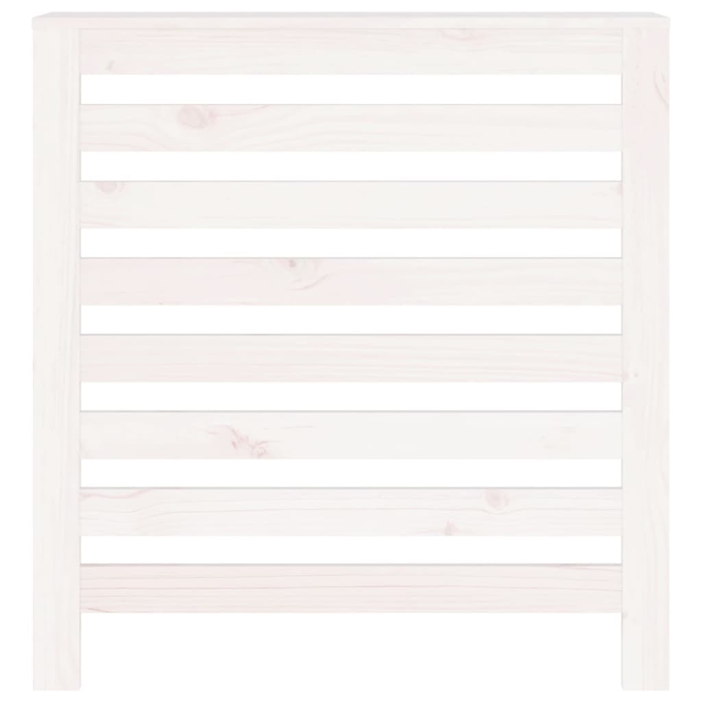 Cache-radiateur Blanc 79,5x19x84 cm Bois massif de pin