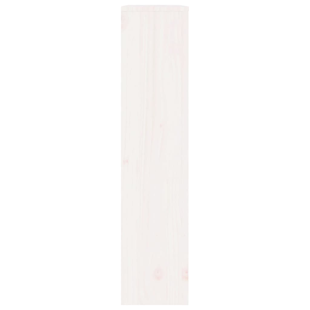 Cache-radiateur Blanc 79,5x19x84 cm Bois massif de pin