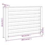 Cache-radiateur 108,5x19x84 cm Bois massif de pin