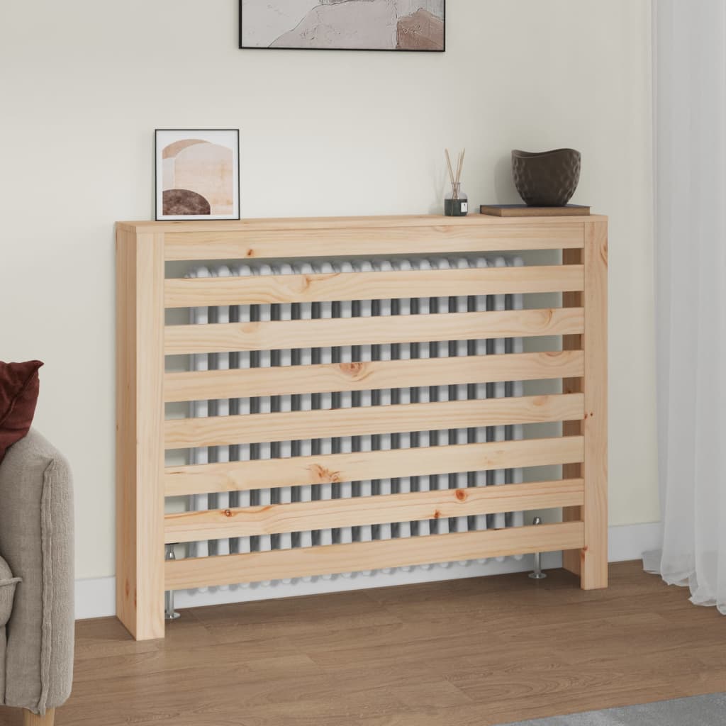 Radiator cover 108.5x19x84 cm Solid pine wood