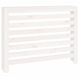 Cache-radiateur Blanc 108,5x19x84 cm Bois massif de pin