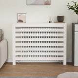 Cache-radiateur Blanc 108,5x19x84 cm Bois massif de pin