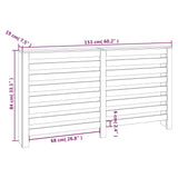 Cache-radiateur 153x19x84 cm Bois massif de pin