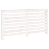 Cache-radiateur Blanc 153x19x84 cm Bois massif de pin