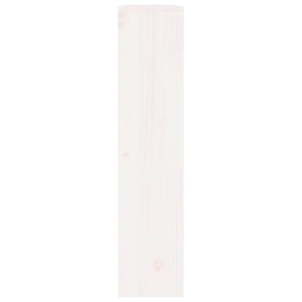 Cache-radiateur Blanc 153x19x84 cm Bois massif de pin