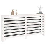 Cache-radiateur Blanc 169x19x84 cm Bois massif de pin