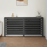 Cache-radiateur Gris 169x19x84 cm Bois massif de pin