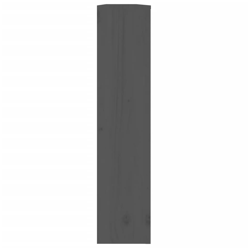 Cache-radiateur Gris 169x19x84 cm Bois massif de pin