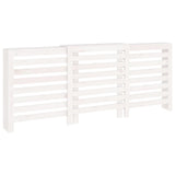 Cache-radiateur Blanc 210x21x85 cm Bois massif de pin