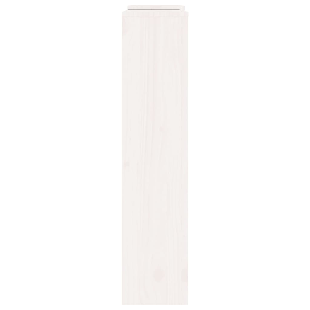 Cache-radiateur Blanc 210x21x85 cm Bois massif de pin