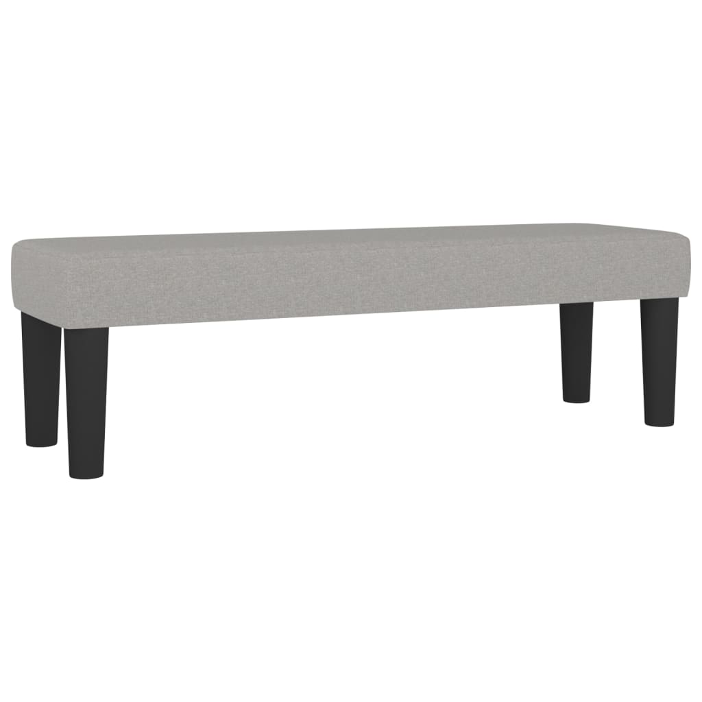 Sommier à lattes de lit avec matelas Gris clair 200x200cm Tissu