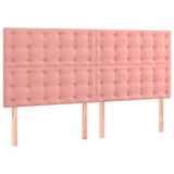 Sommier à lattes de lit avec matelas Rose 200x200 cm Velours