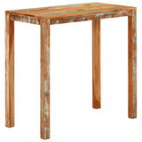 Bar table 112x55x108 cm Solid reclaimed wood