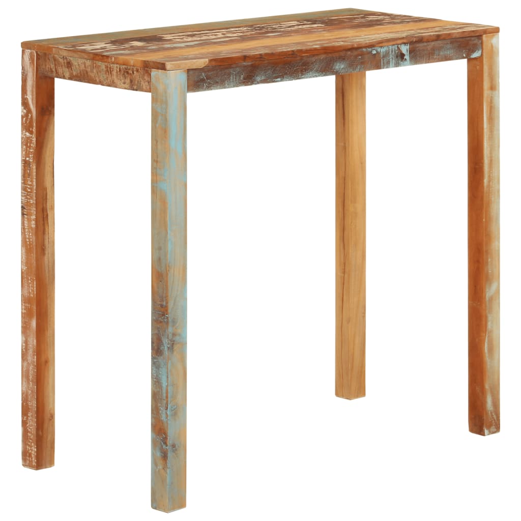 Bar table 112x55x108 cm Solid reclaimed wood