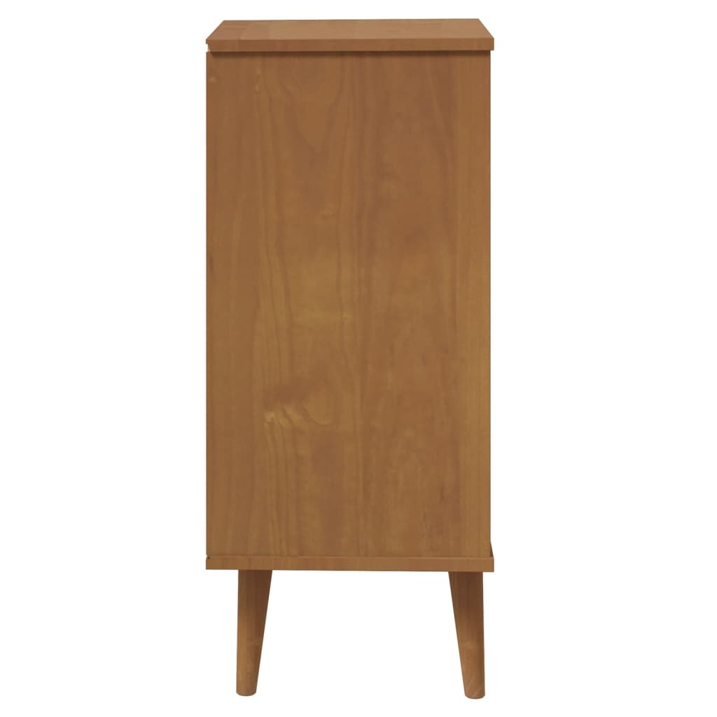 Commode MOLDE Marron 40x35x82 cm Bois de pin massif