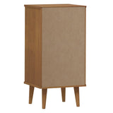 Commode MOLDE Marron 40x35x82 cm Bois de pin massif