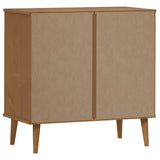 Commode MOLDE Marron 80x40x80 cm Bois de pin solide